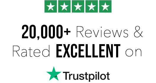 20,000+ Reviews and Rated Excellent on Trustpilot